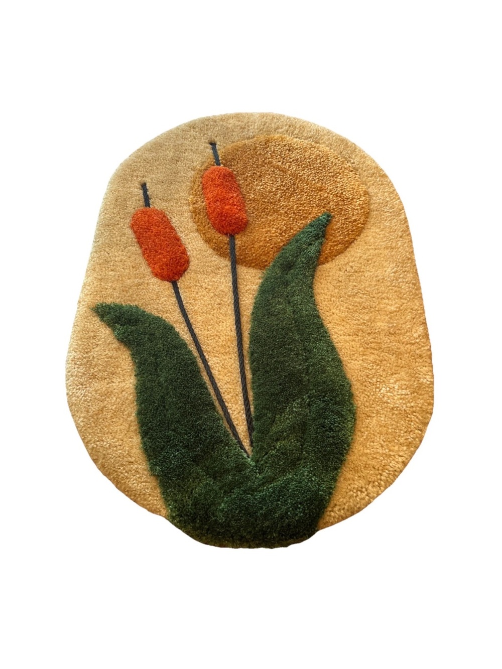 70s Frank Lane Carpet Wall Art Vintage Fiber Art, Excellent Condition